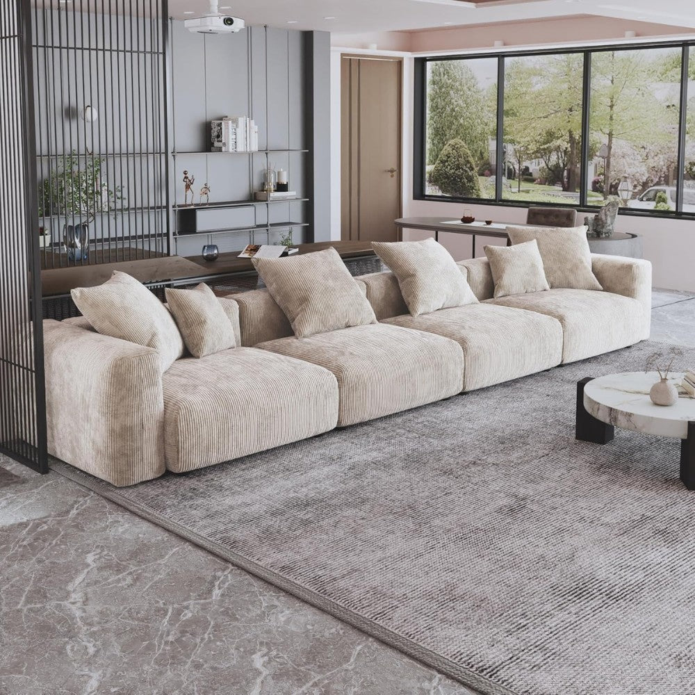 Kanso Corduroy Modular Sofa (Beige)