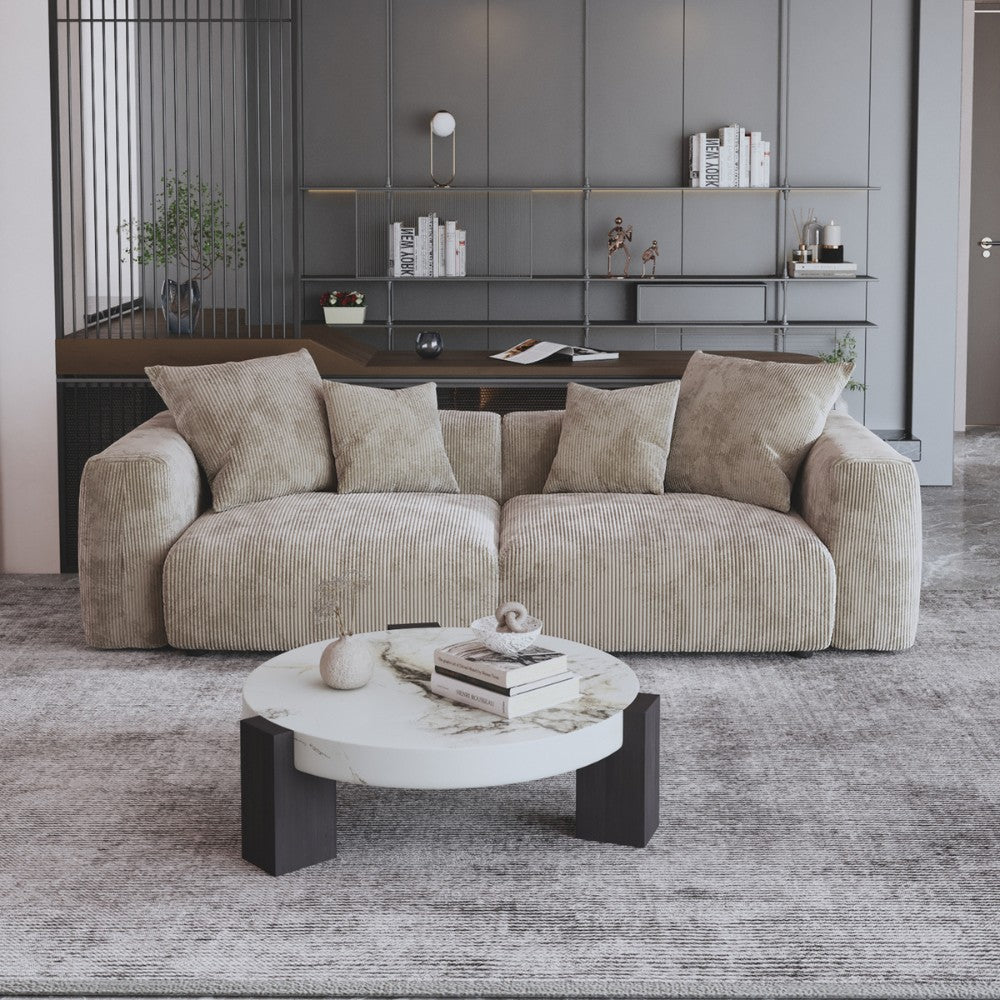 Kanso Corduroy Modular Sofa (Brown)