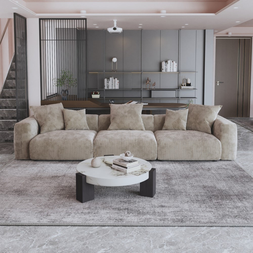 Kanso Corduroy Modular Sofa (Brown)