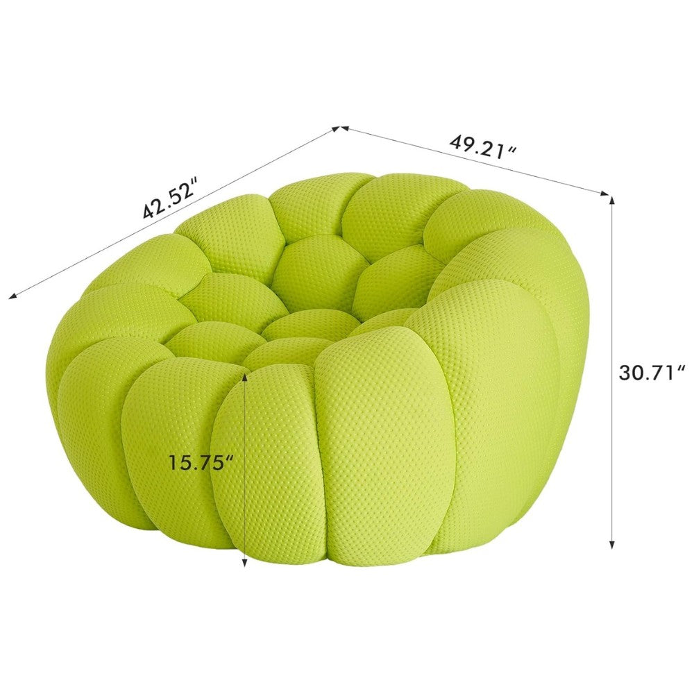 Mitsu Boucle Sofa (Lime Green)