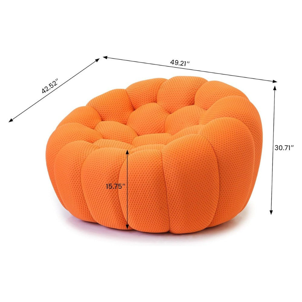 Mitsu Boucle Sofa (Orange)