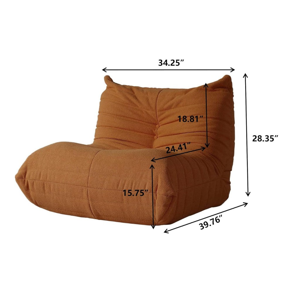 Muku Boucle Sofa Chair (Light Brown)