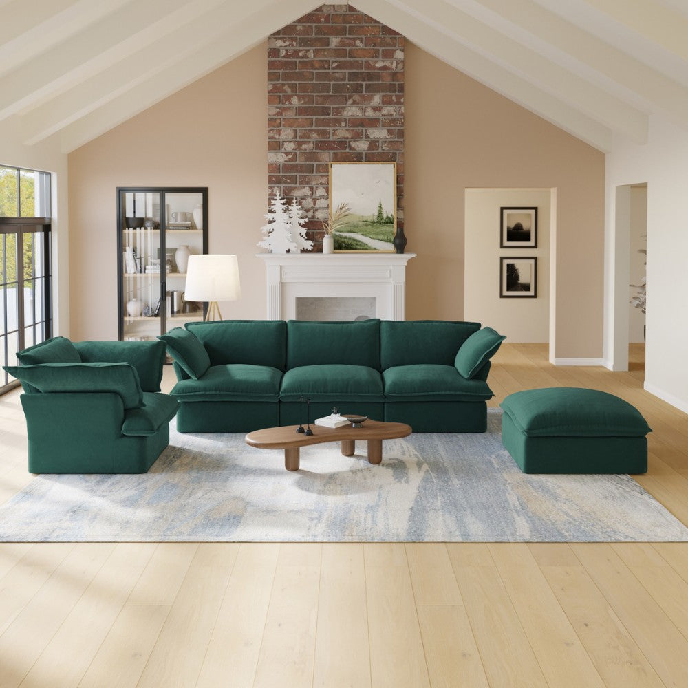 Sabi Modular Boucle Sofa (Green)