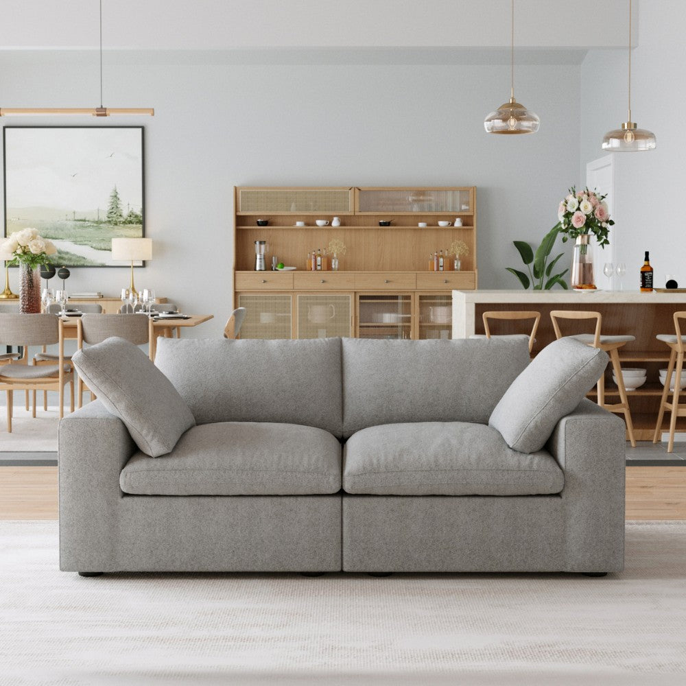 Solace Modular Boucle Sofa (Grey)