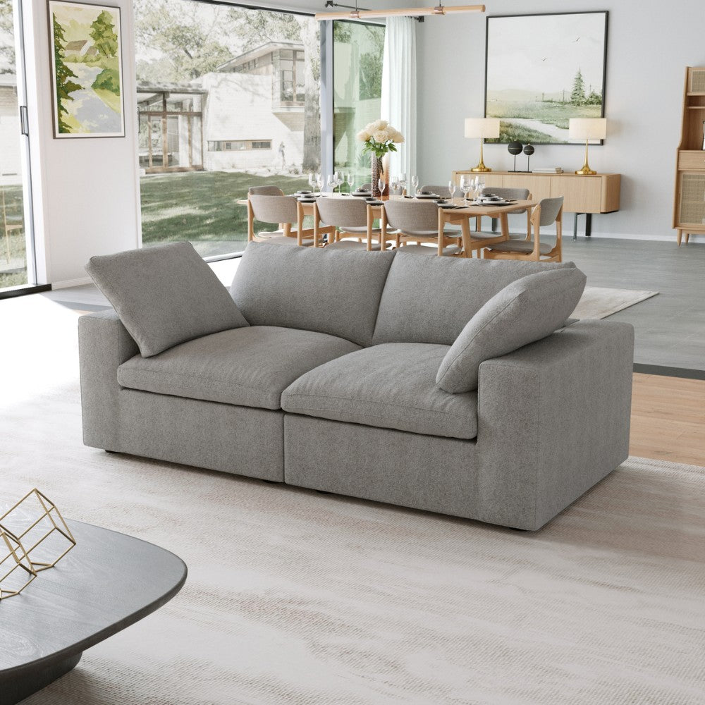 Solace Modular Boucle Sofa (Grey)