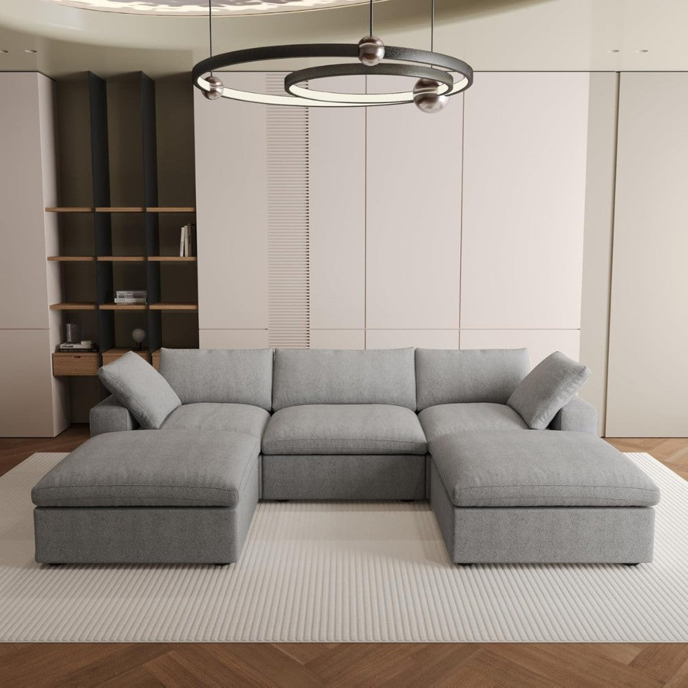 Solace Modular Boucle Sofa (Grey)