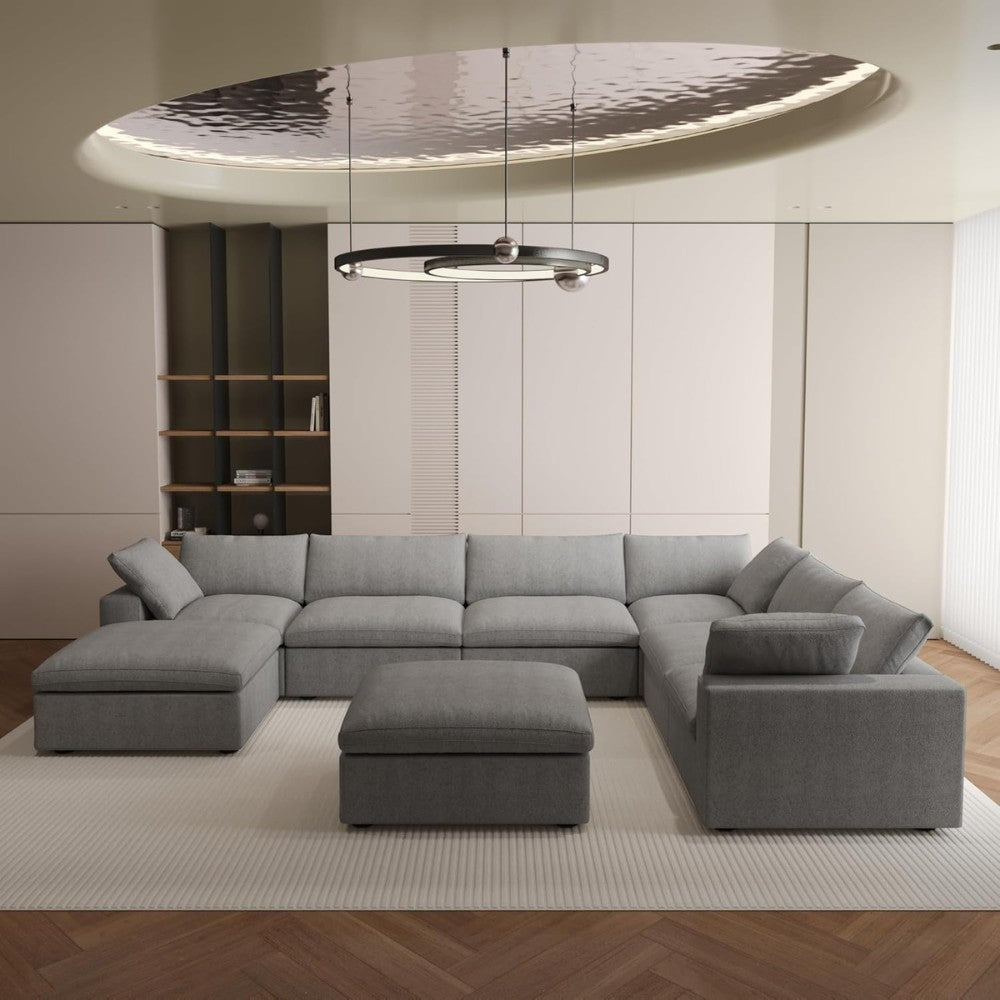 Solace Modular Boucle Sofa (Grey)
