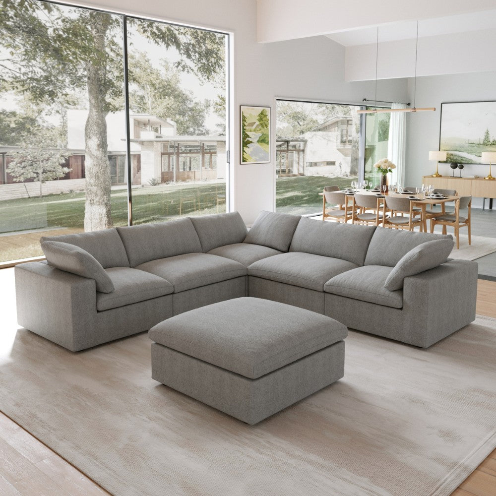 Solace Modular Boucle Sofa (Grey)