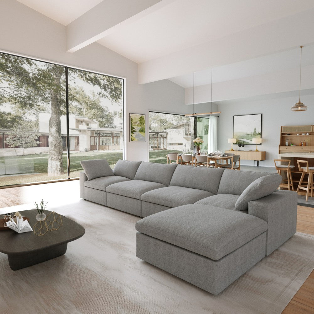 Solace Modular Boucle Sofa (Grey)