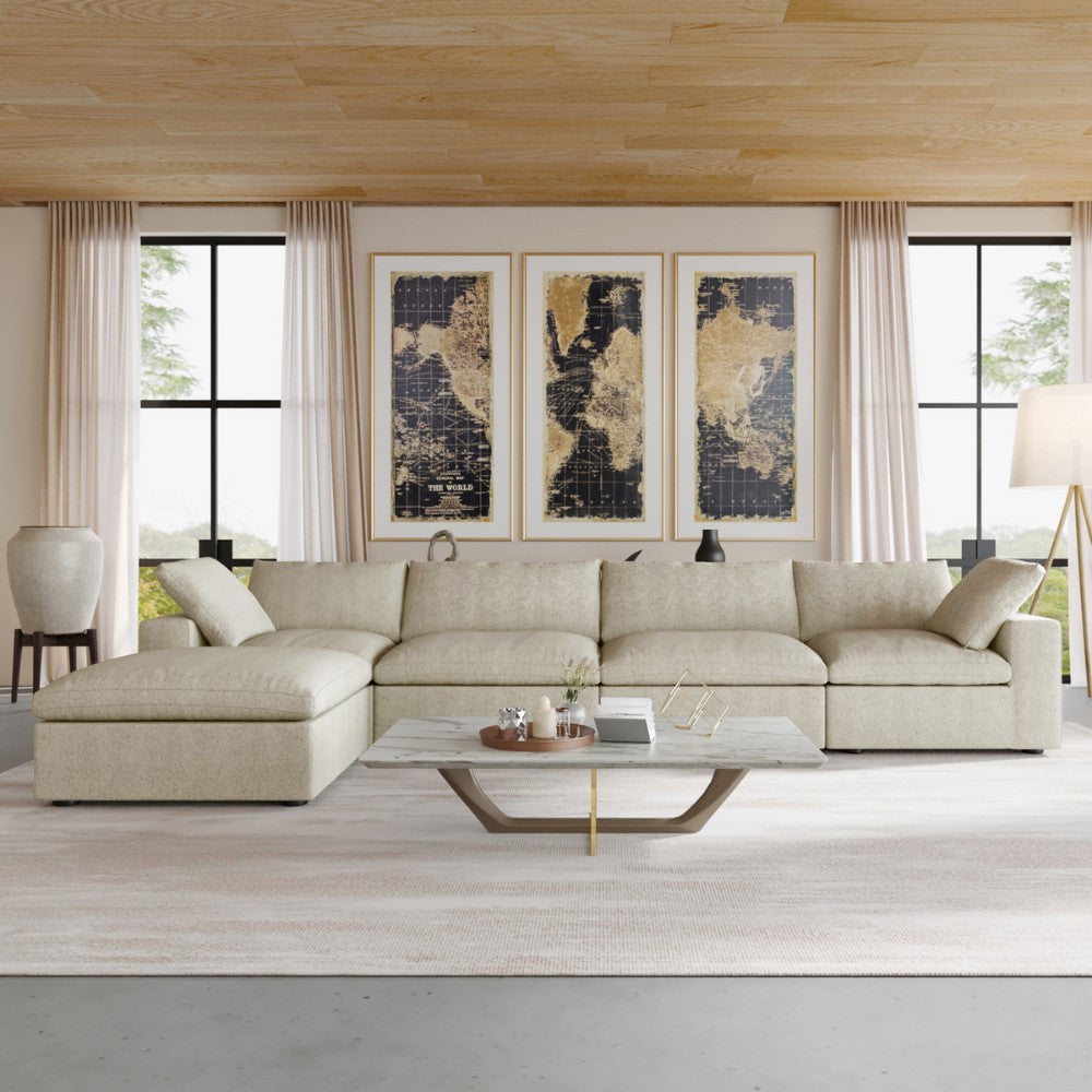 Solace Modular Boucle Sofa (Khaki)