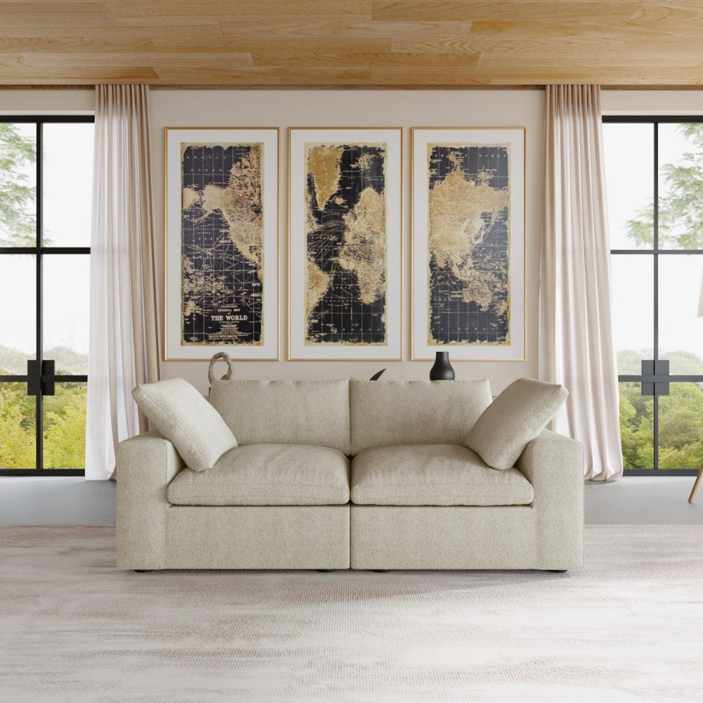 Solace Modular Boucle Sofa (Khaki)