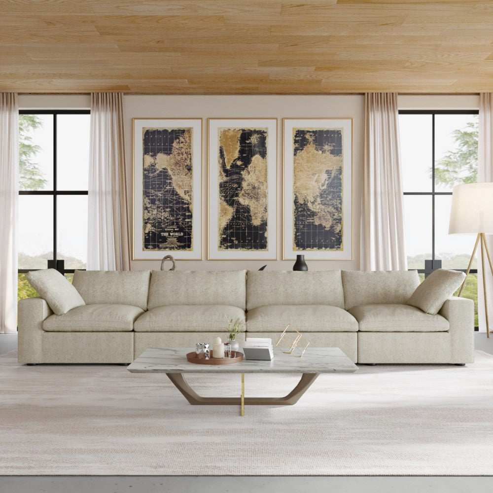 Solace Modular Boucle Sofa (Khaki)