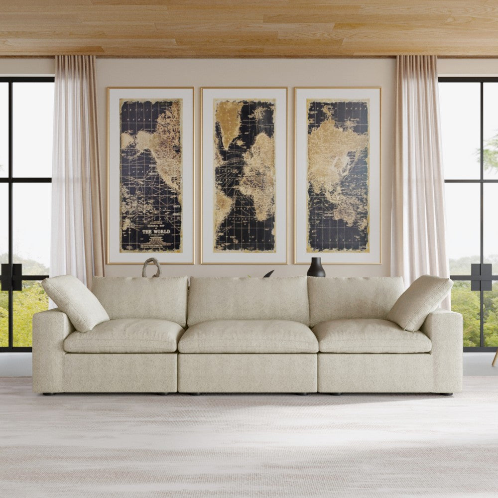 Solace Modular Boucle Sofa (Khaki)
