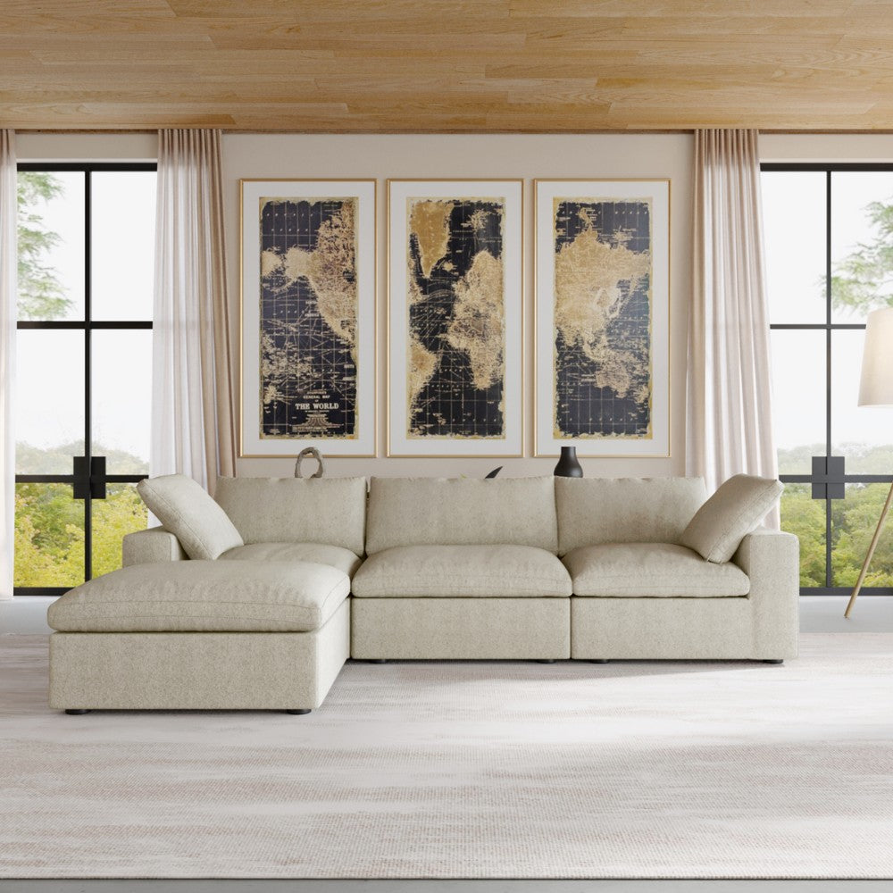 Solace Modular Boucle Sofa (Khaki)