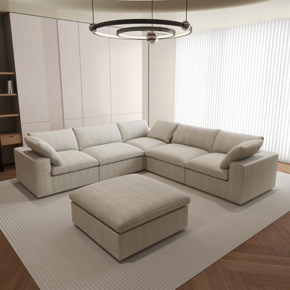 Solace Modular Boucle Sofa (Khaki)