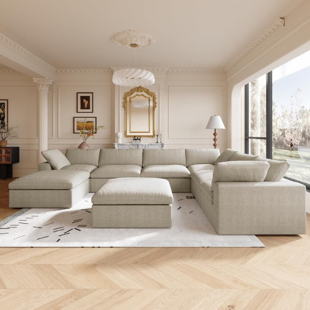 Solace Modular Boucle Sofa (Khaki)