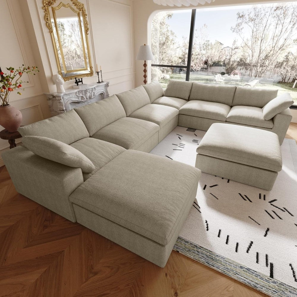 Solace Modular Boucle Sofa (Khaki)
