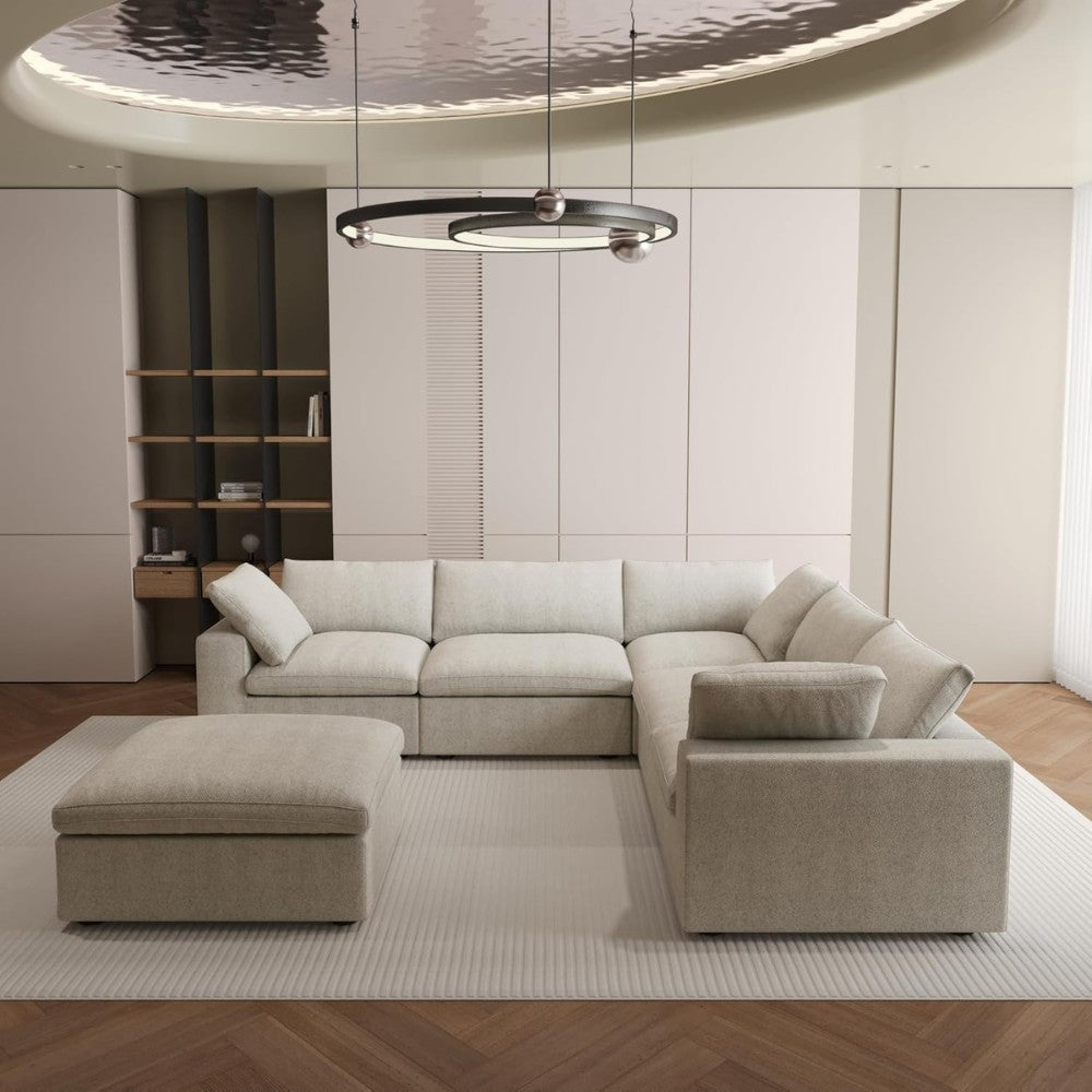 Solace Modular Boucle Sofa (Khaki)