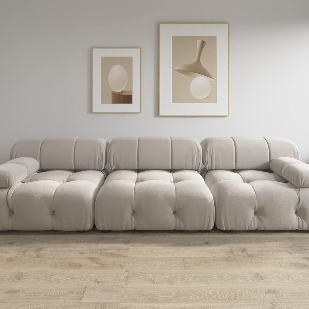 Takumi Velvet Modular Sofa (Beige)