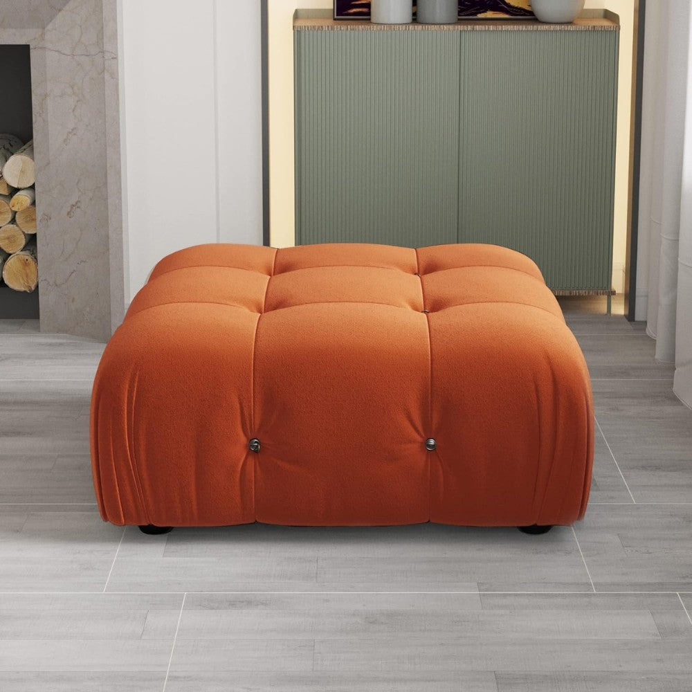 Takumi Velvet Modular Sofa (Orange)