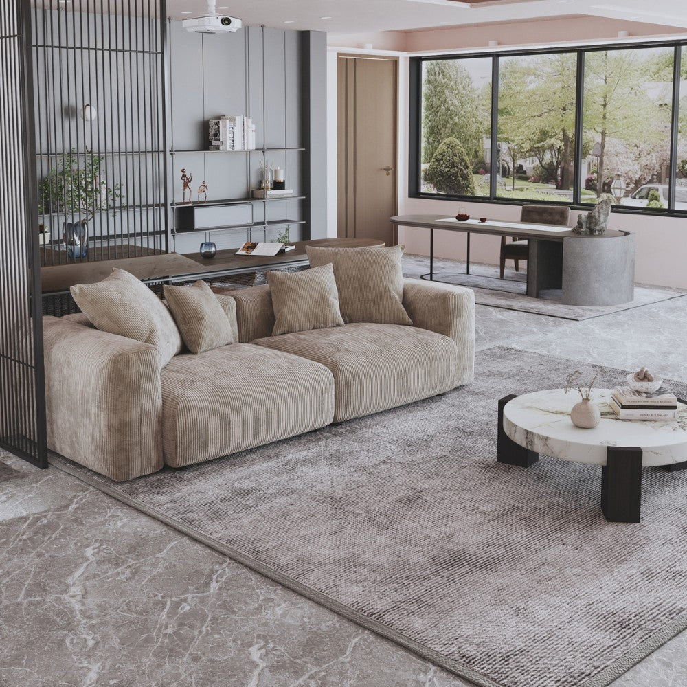 Kanso Corduroy Modular Sofa (Brown)