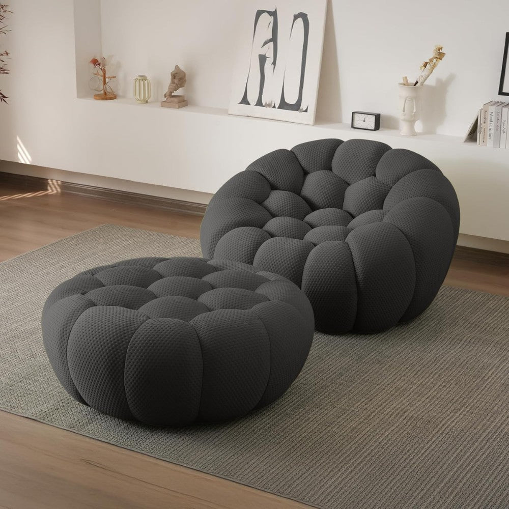 Mitsu Boucle Sofa (Dark Grey)