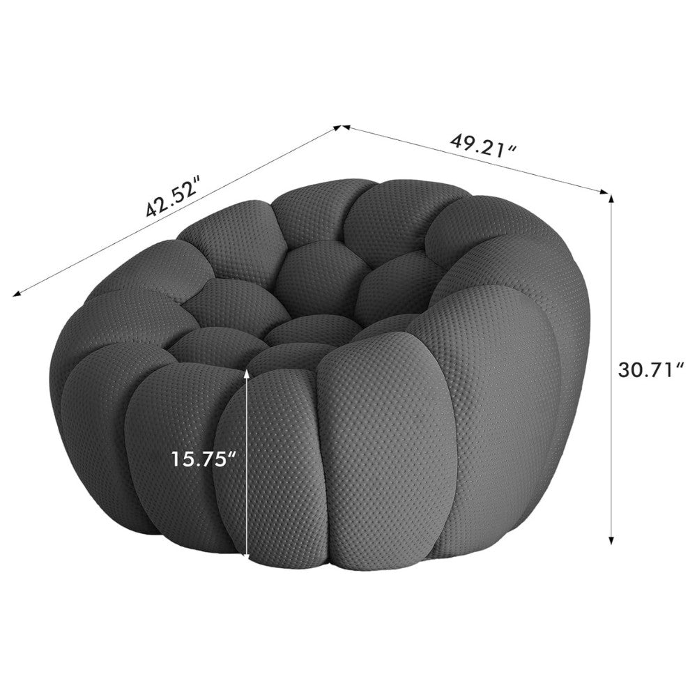 Mitsu Boucle Sofa (Dark Grey)