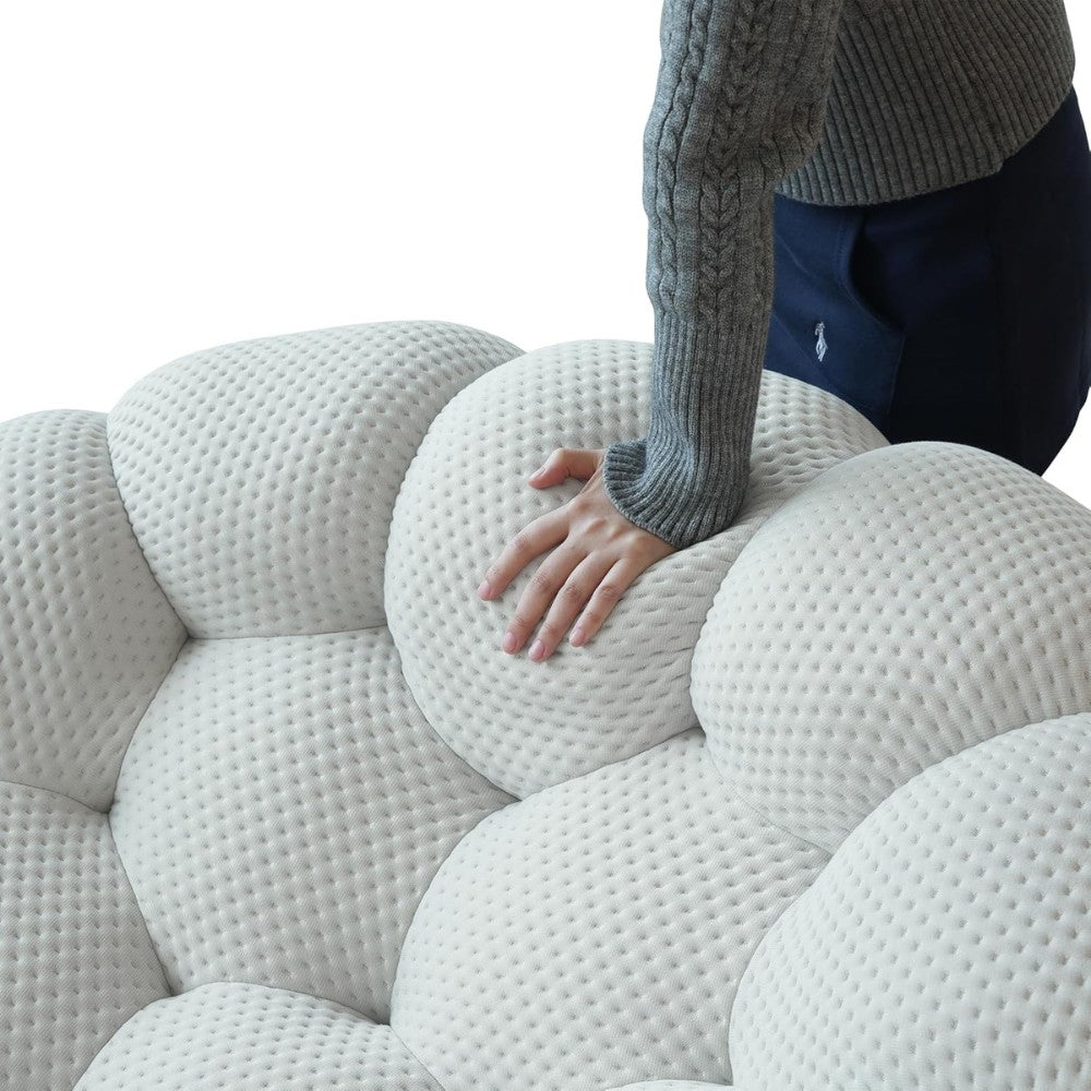 Mitsu Boucle Sofa (Light Grey)