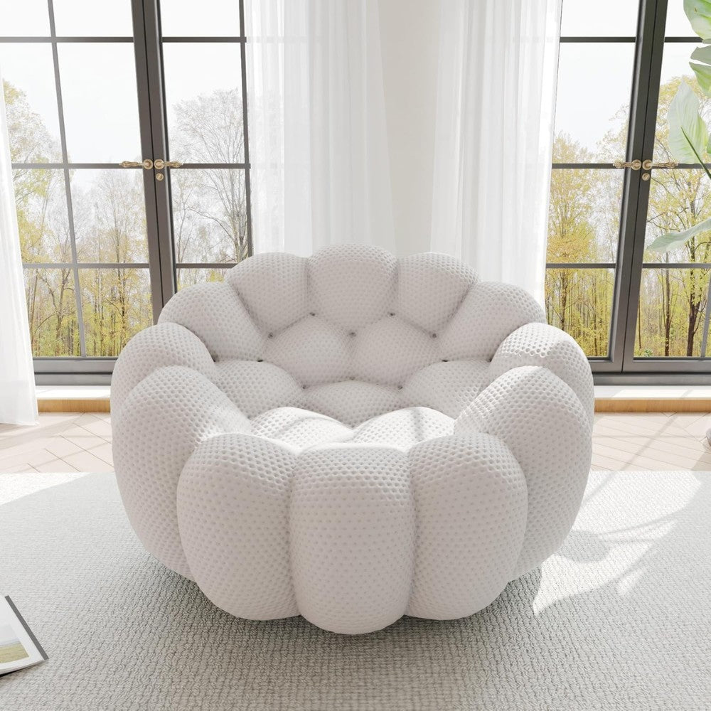 Mitsu Boucle Sofa (Light Grey)