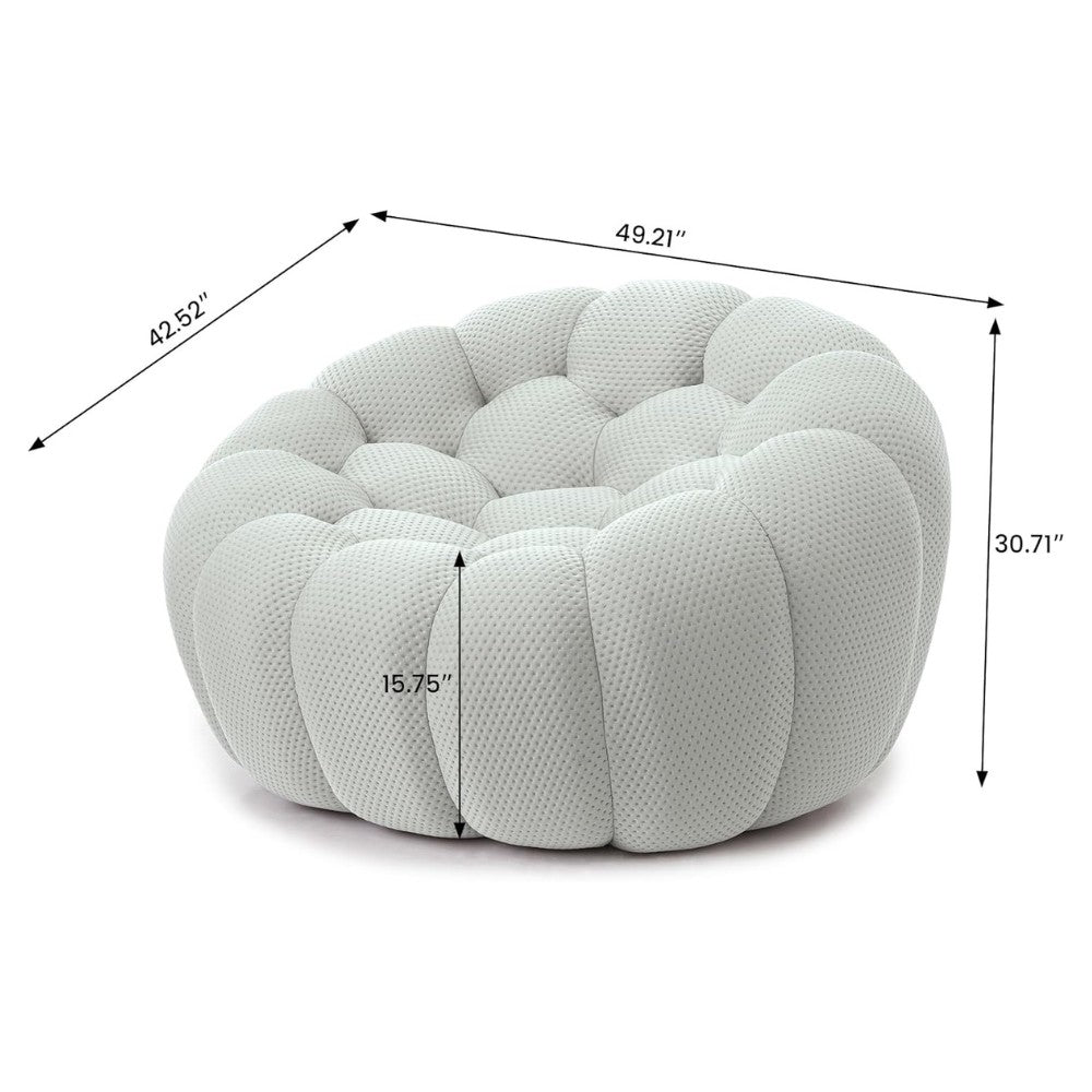 Mitsu Boucle Sofa (Light Grey)
