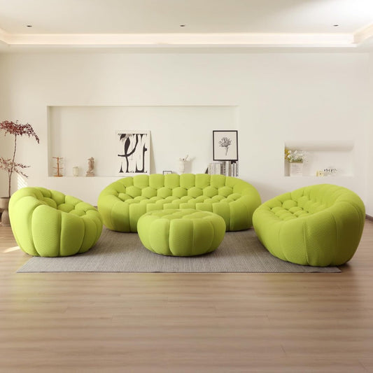 Mitsu Boucle Sofa (Lime Green)