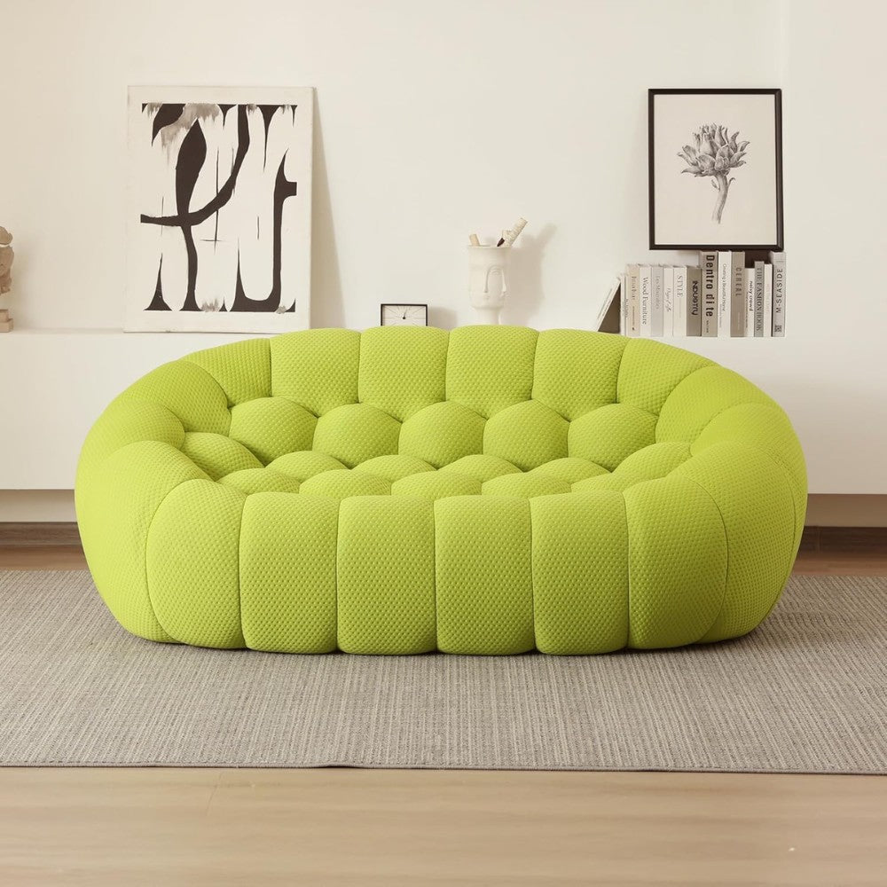 Mitsu Boucle Sofa (Lime Green)