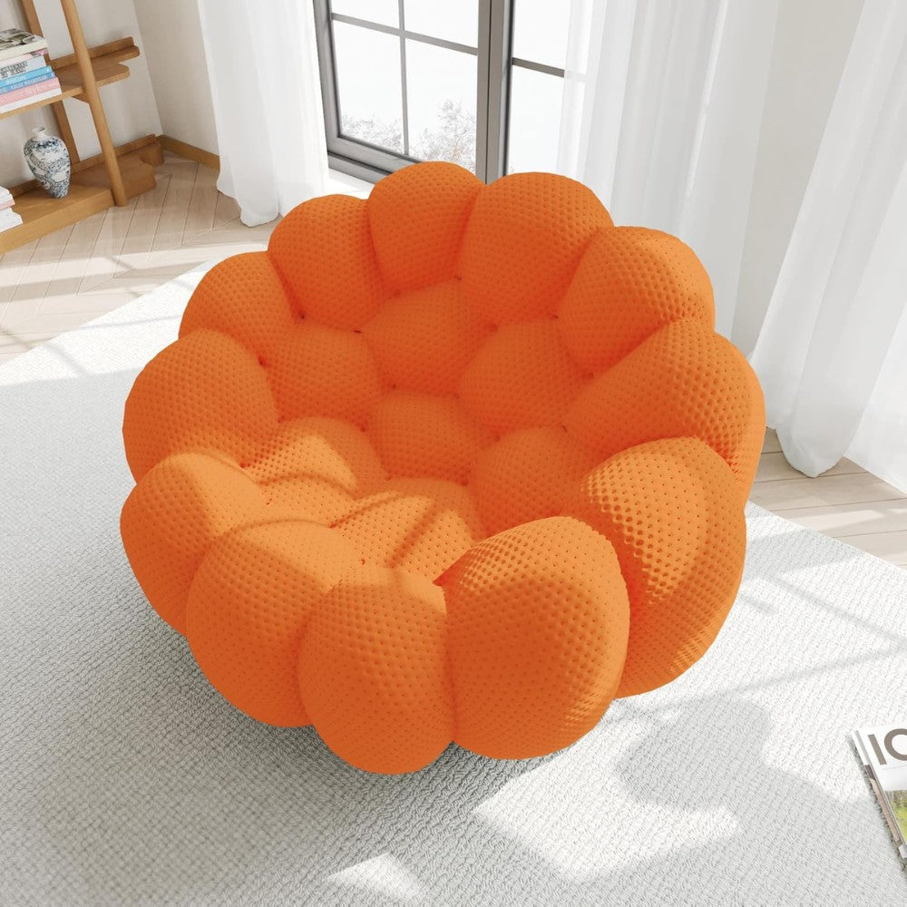 Mitsu Boucle Sofa (Orange)
