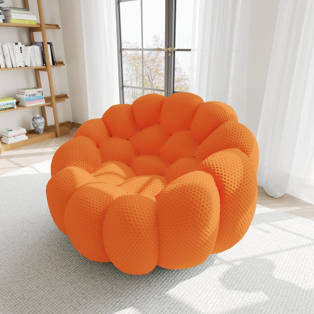 Mitsu Boucle Sofa (Orange)