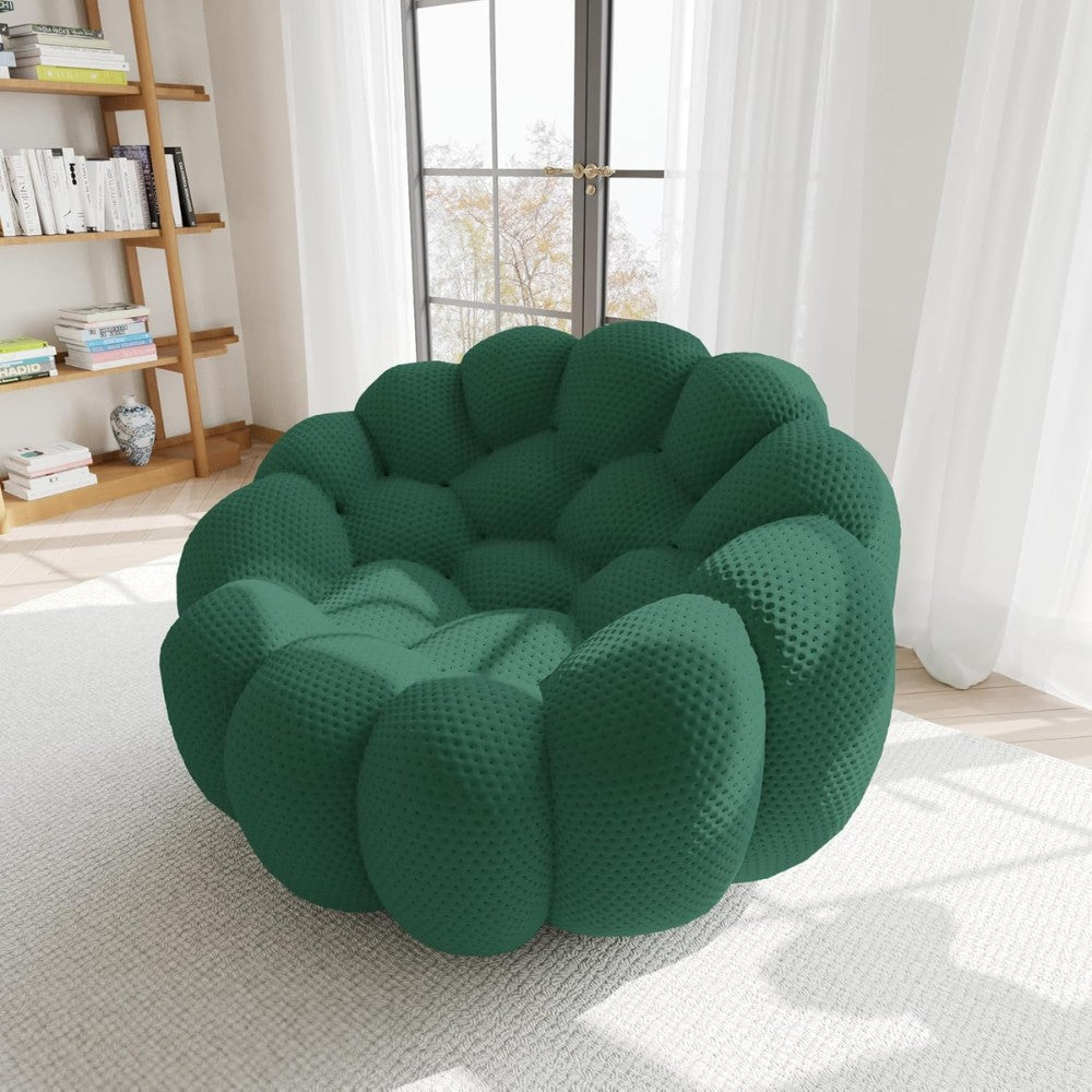 Mitsu Boucle Sofa (Dark Green)