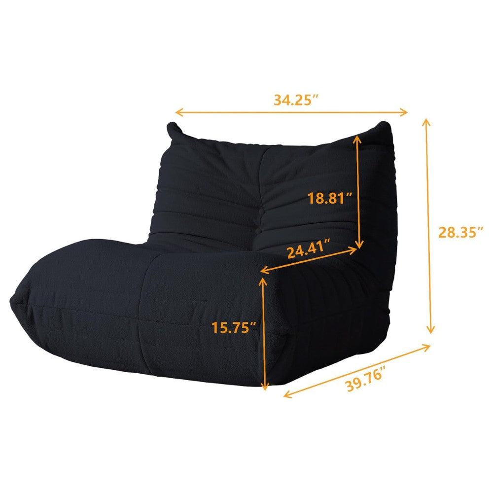 Muku Boucle Sofa Chair (Black)