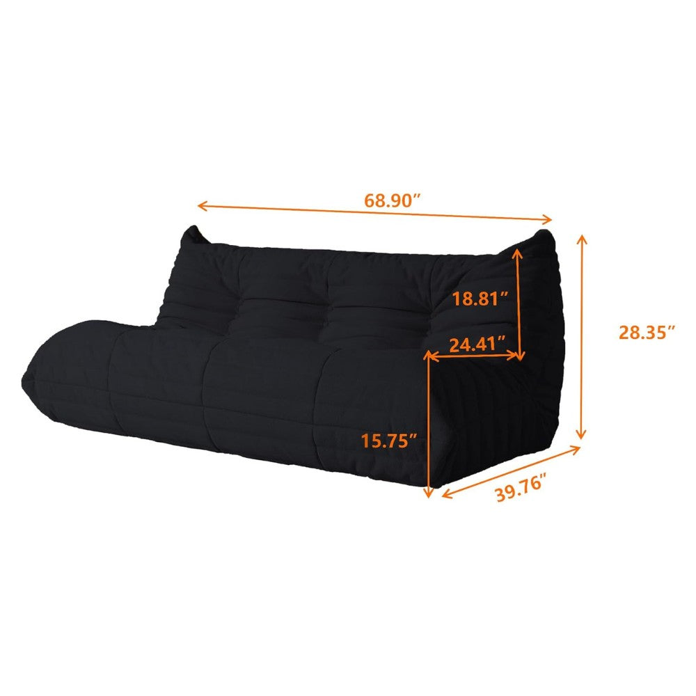 Muku Boucle Sofa Chair (Black)