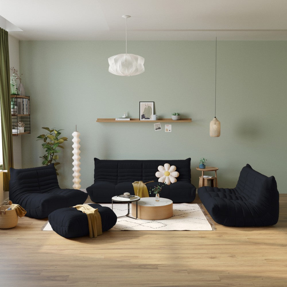 Muku Boucle Sofa Chair (Black)