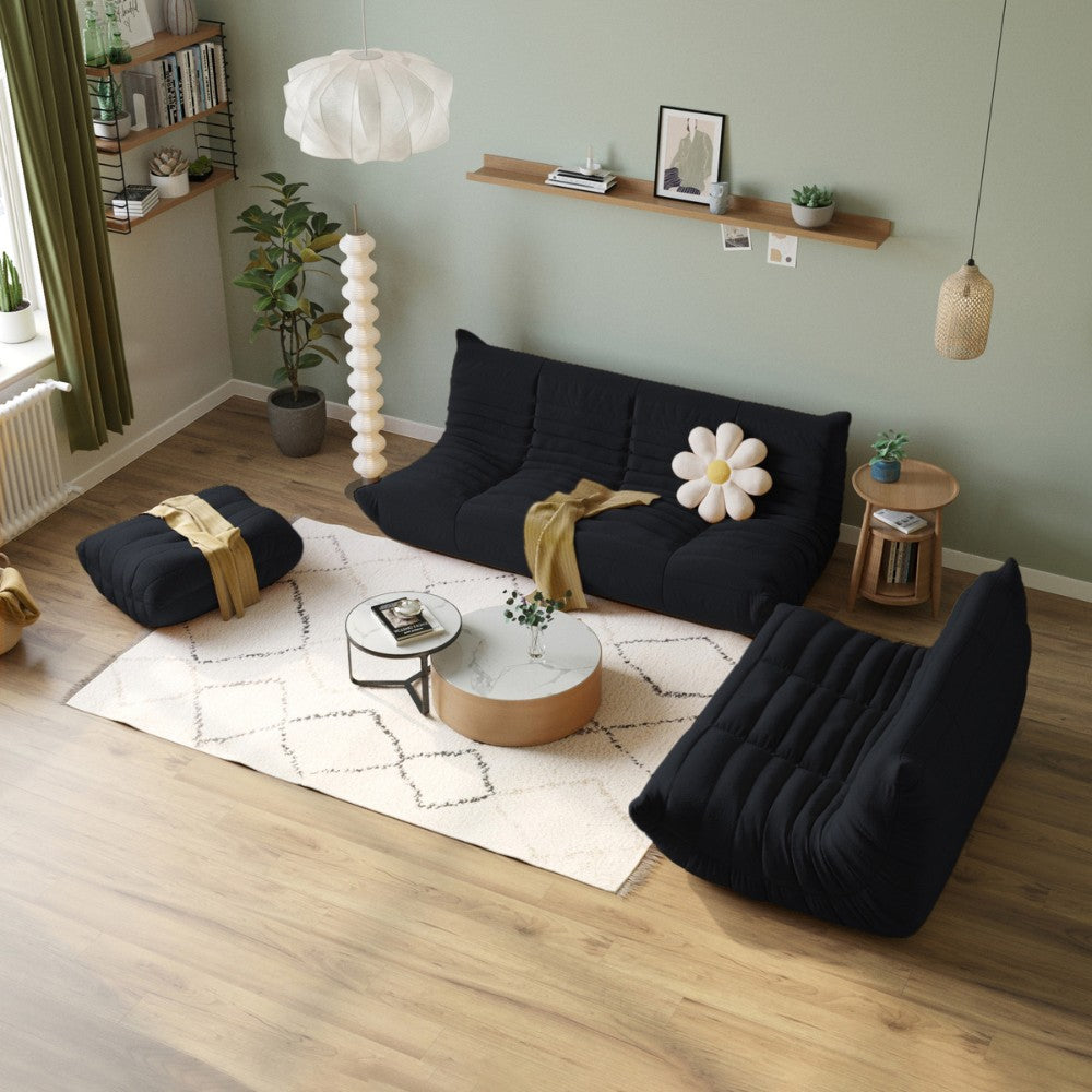Muku Boucle Sofa Chair (Black)