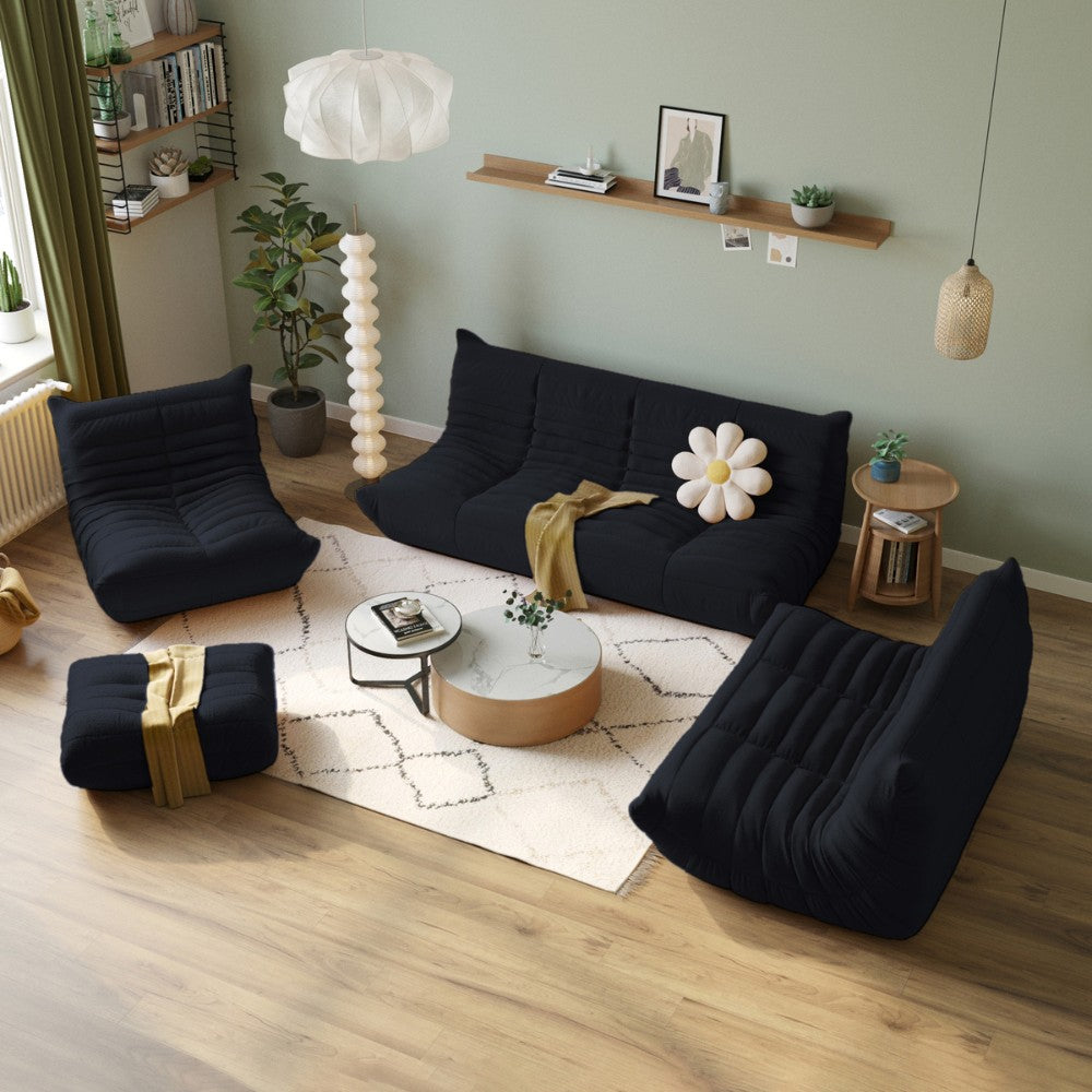 Muku Boucle Sofa Chair (Black)