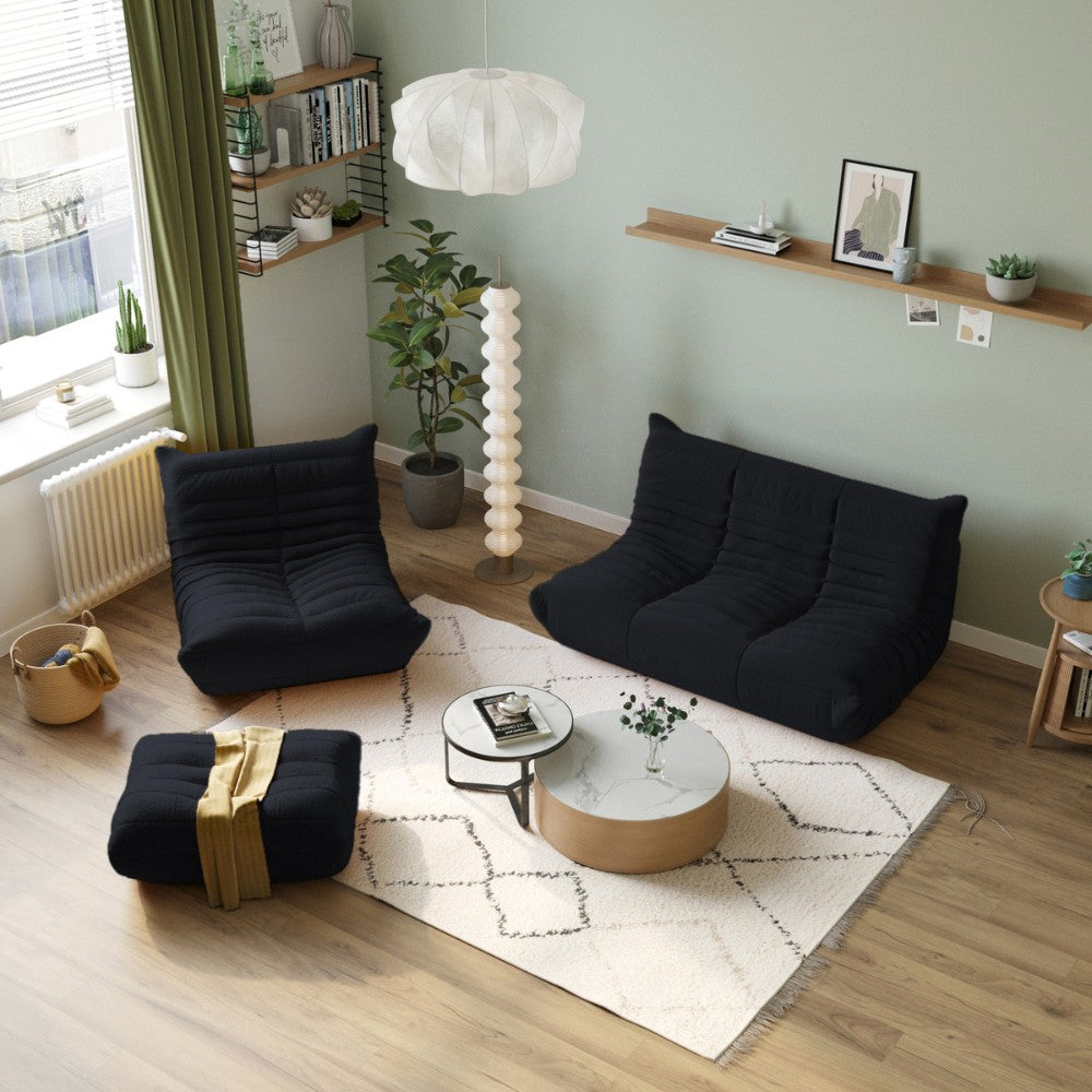 Muku Boucle Sofa Chair (Black)