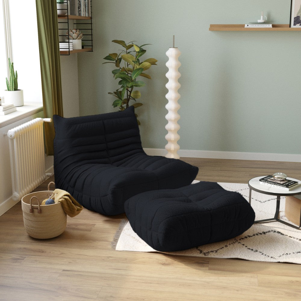 Muku Boucle Sofa Chair (Black)
