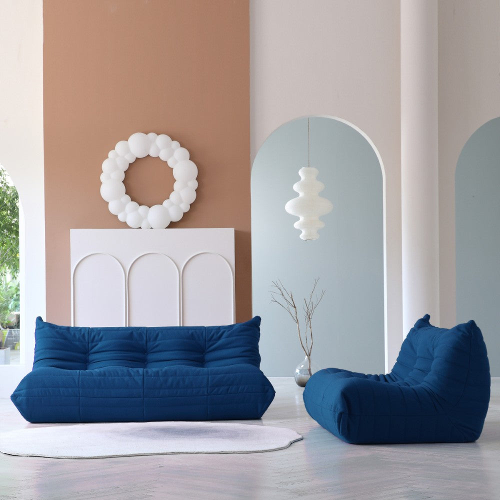 Muku Boucle Sofa Chair (Blue)
