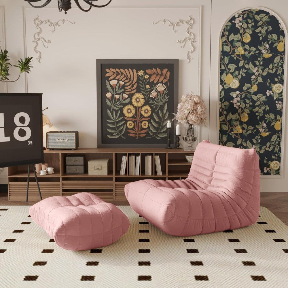 Muku Boucle Sofa Chair (Pink)
