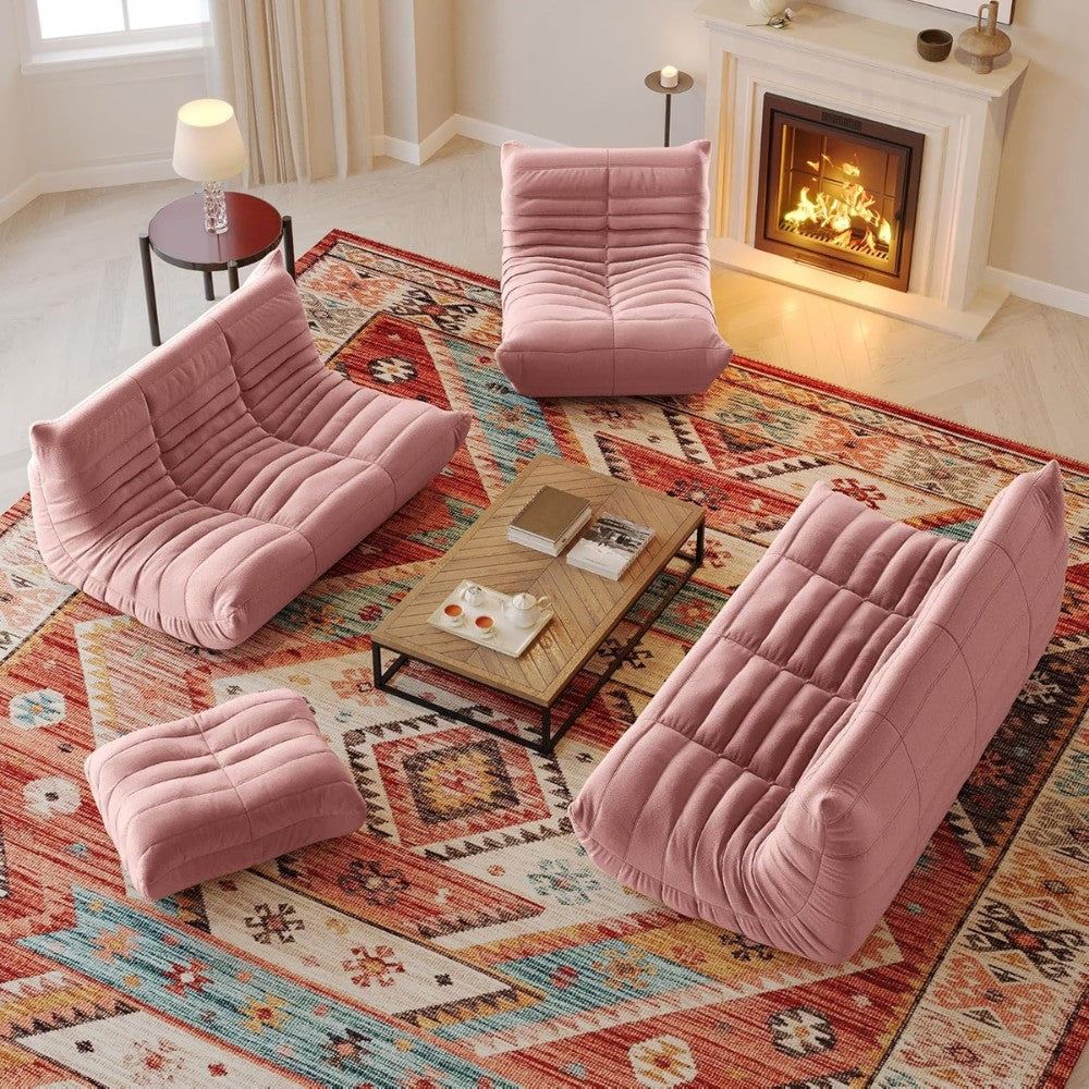 Muku Boucle Sofa Chair (Pink)