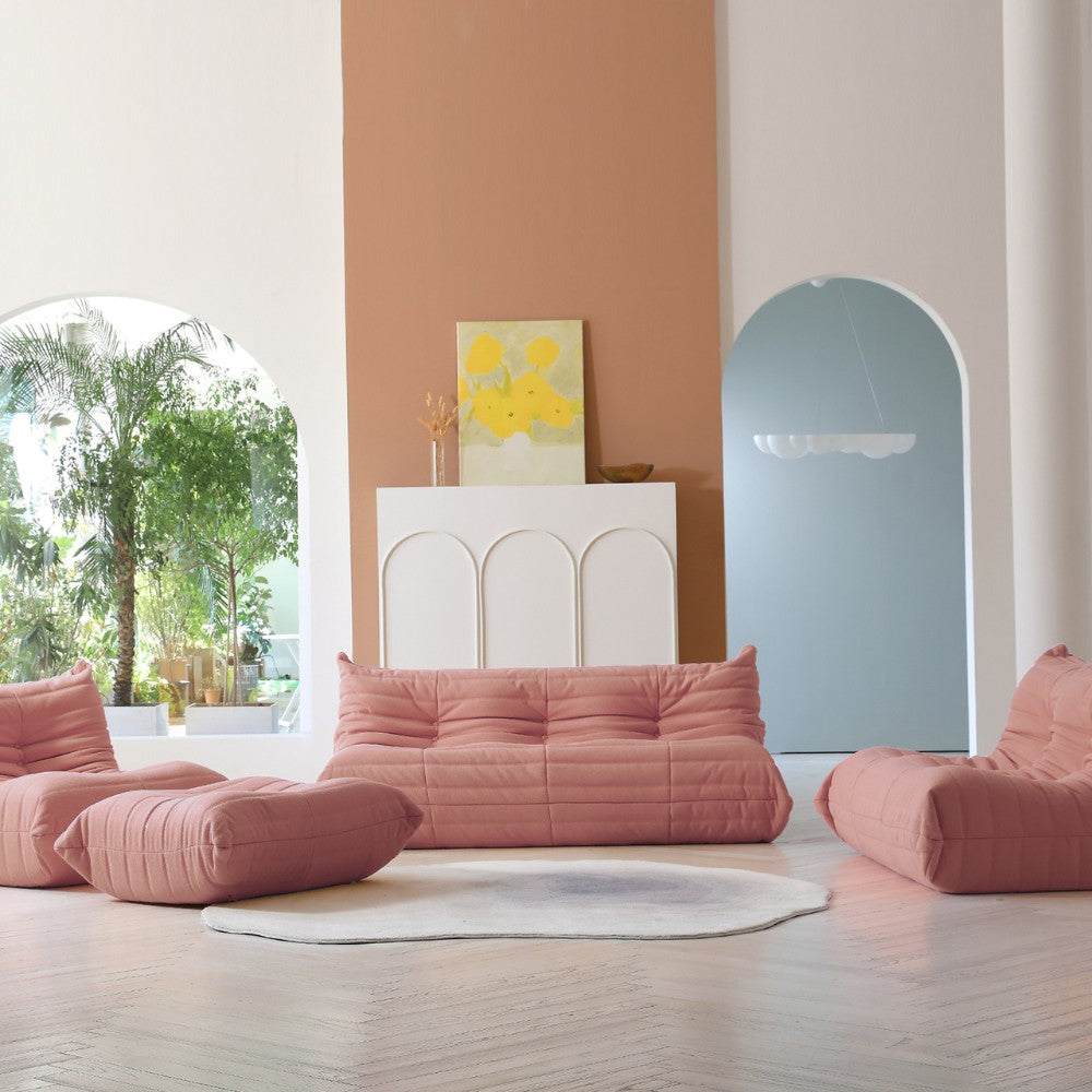 Muku Boucle Sofa Chair (Pink)