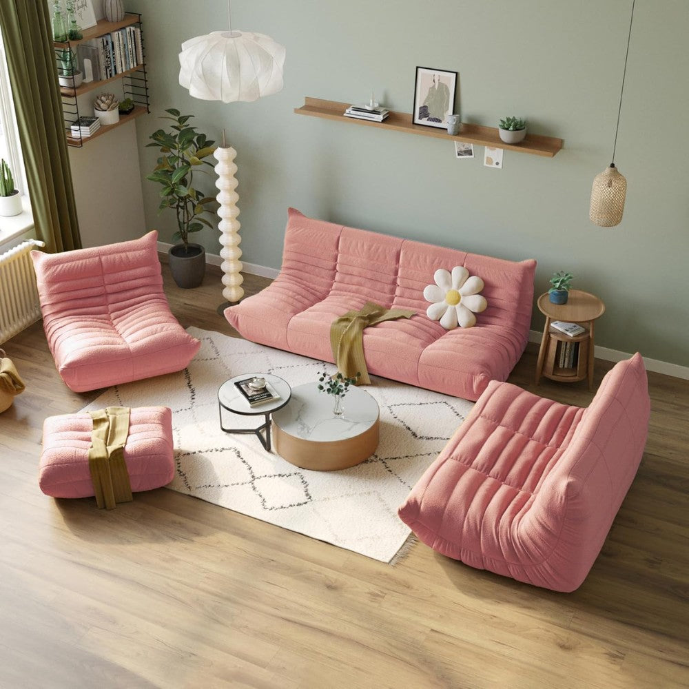 Muku Boucle Sofa Chair (Pink)