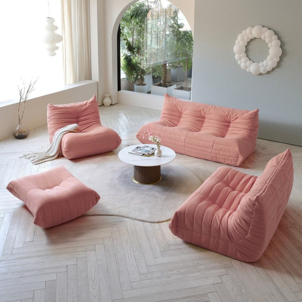 Muku Boucle Sofa Chair (Pink)