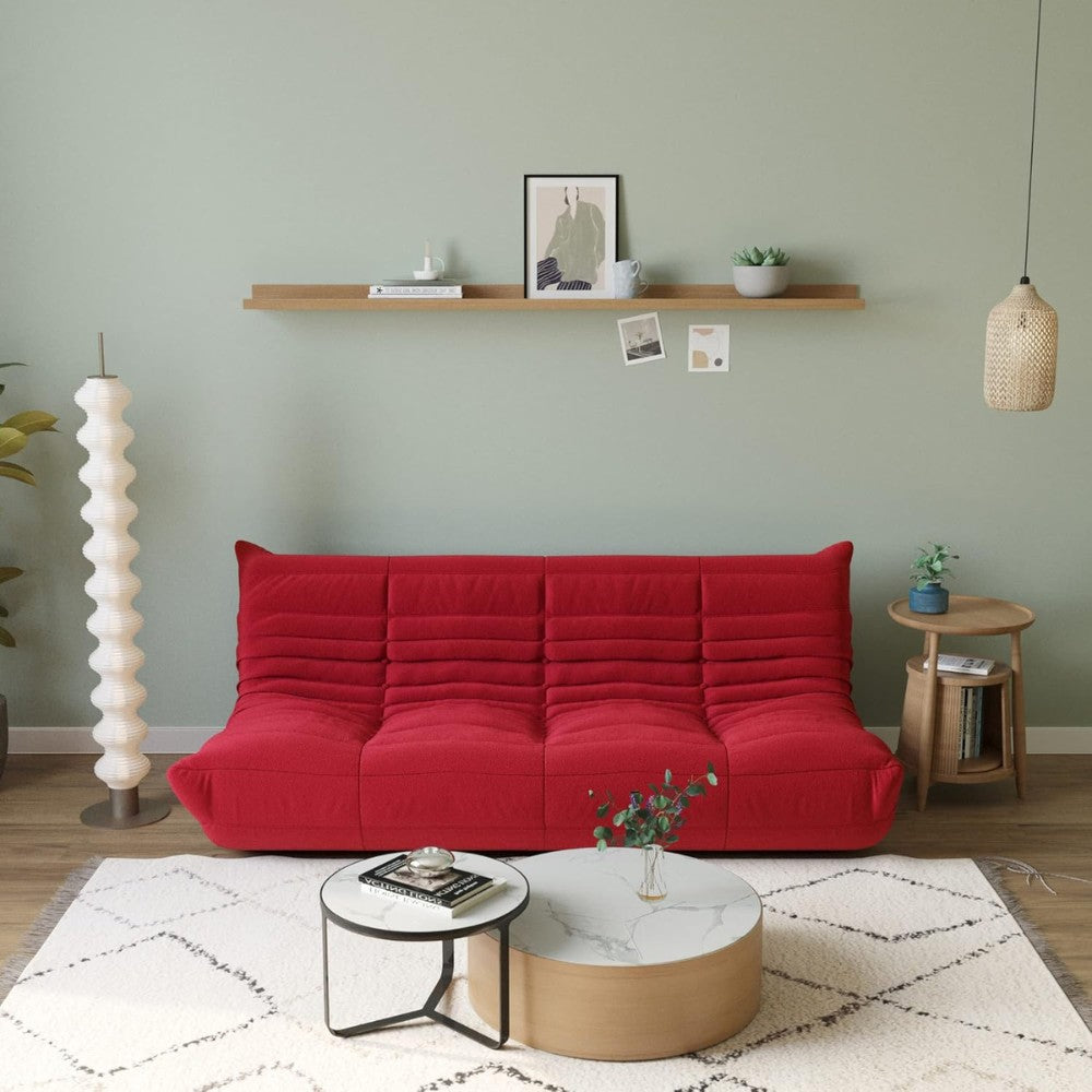 Muku Boucle Sofa Chair (Red)