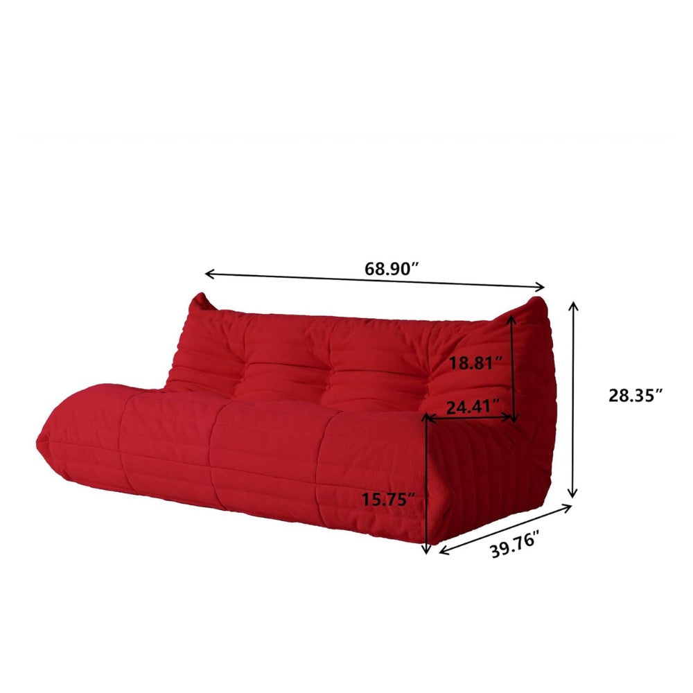 Muku Boucle Sofa Chair (Red)
